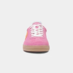 Rieker Womens Pink & Orange Suede Shoe