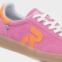Rieker Womens Pink & Orange Suede Shoe