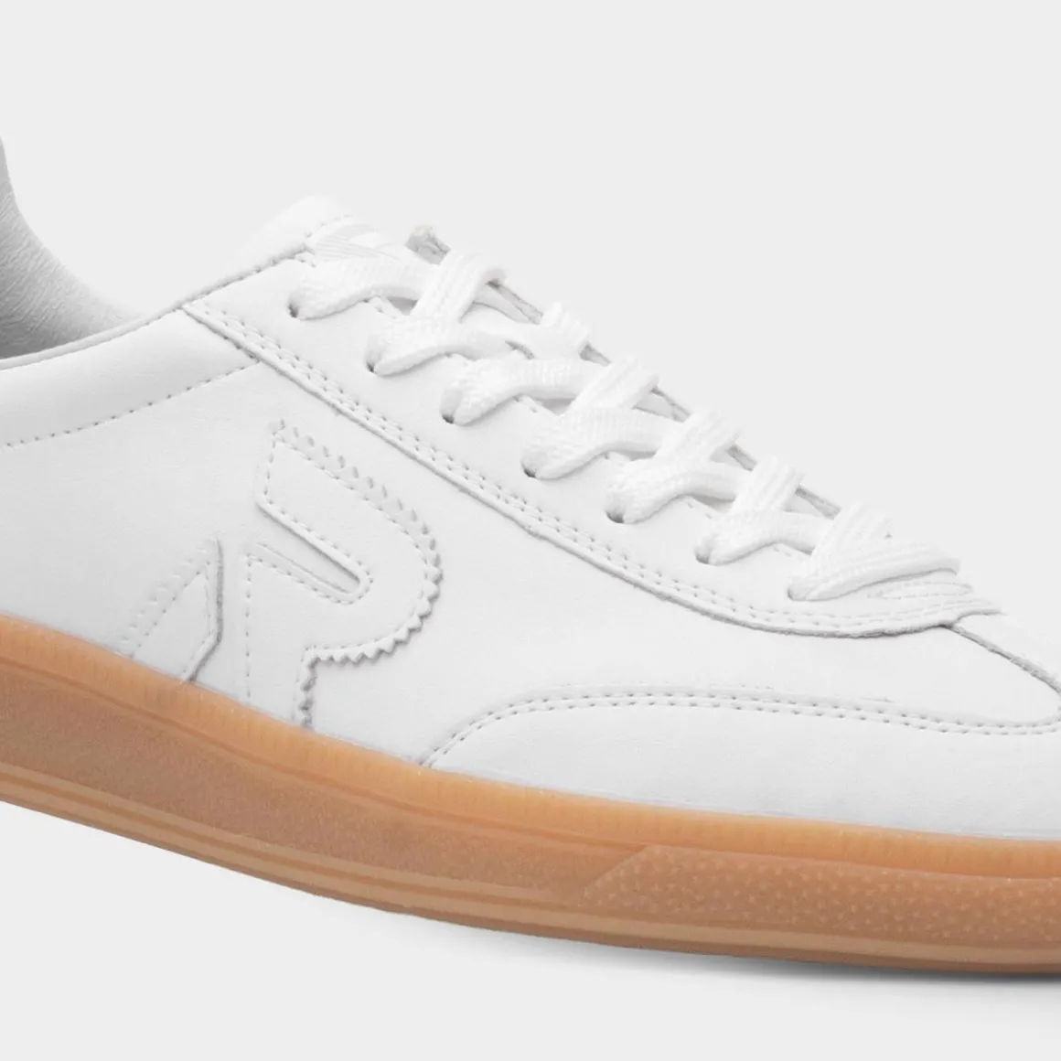 Rieker Womens White Leather Shoe