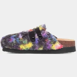 Rocket Dog Abel Womens Multi Faux Fur Mule Sandal