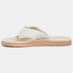 Rocket Dog Adios Womens Beige Webbing Flip Flop