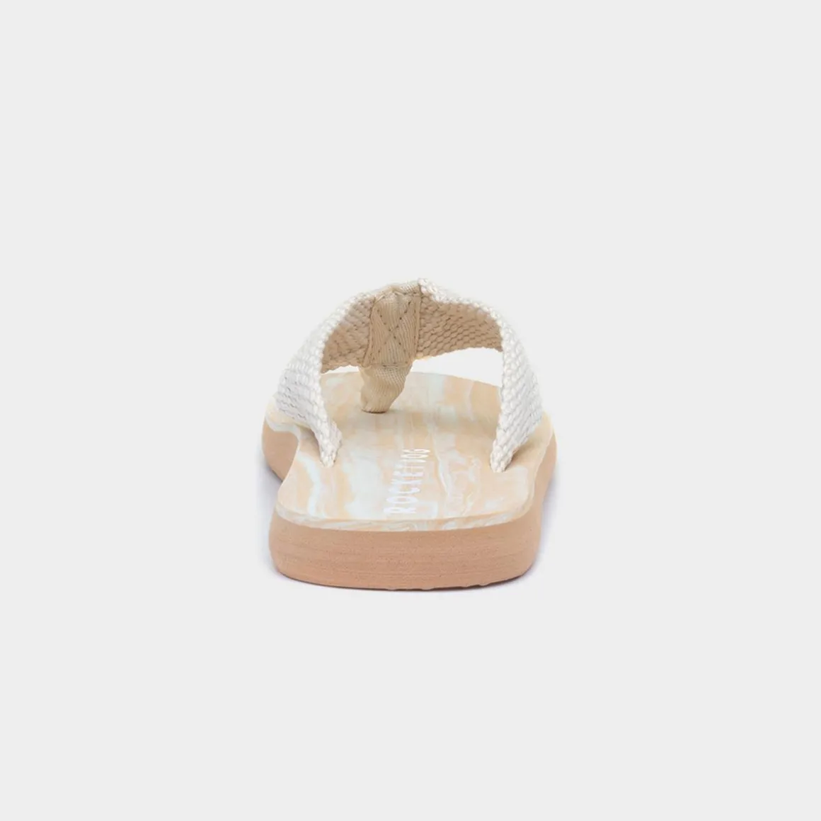 Rocket Dog Adios Womens Beige Webbing Flip Flop