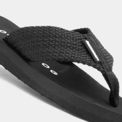 Rocket Dog Adios Womens Black Webbing Flip Flop