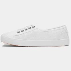 Rocket Dog Chow Chow Womens White Canvas Shoe
