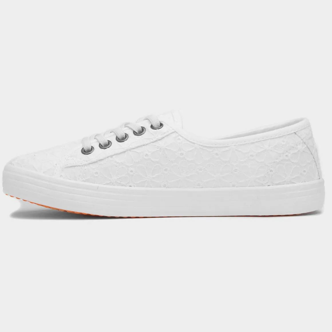 Rocket Dog Chow Chow Womens White Canvas Shoe