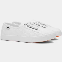 Rocket Dog Chow Chow Womens White Canvas Shoe