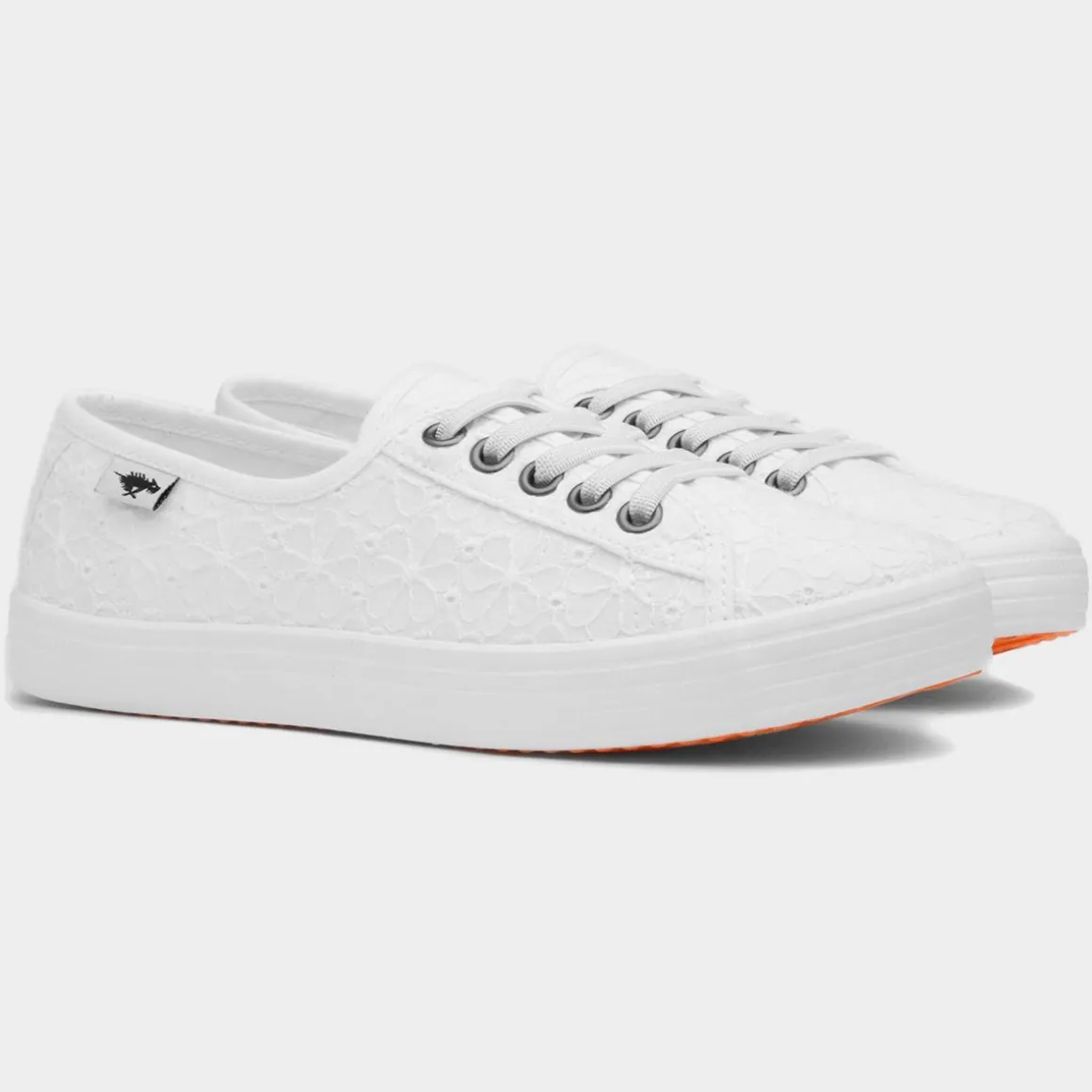 Rocket Dog Chow Chow Womens White Canvas Shoe