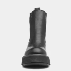 Rocket Dog Heyday Womens Black Platform Ankle Boot
