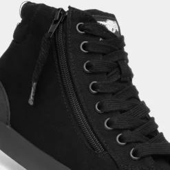 Rocket Dog Jazzin Hi Top Womens Black Canvas