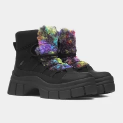 Rocket Dog Tiger Womens Black Chunky Platform Boot