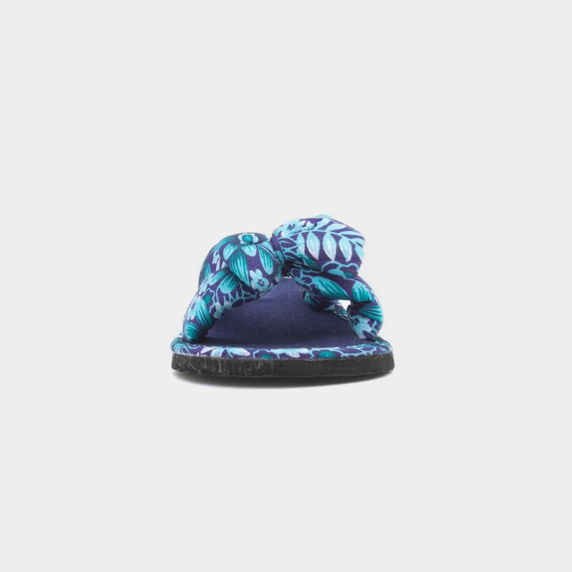 Sadie Womens Blue Floral Beach Mule