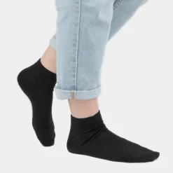 Settle 5 Pack Black Trainer Socks Sizes 7-11