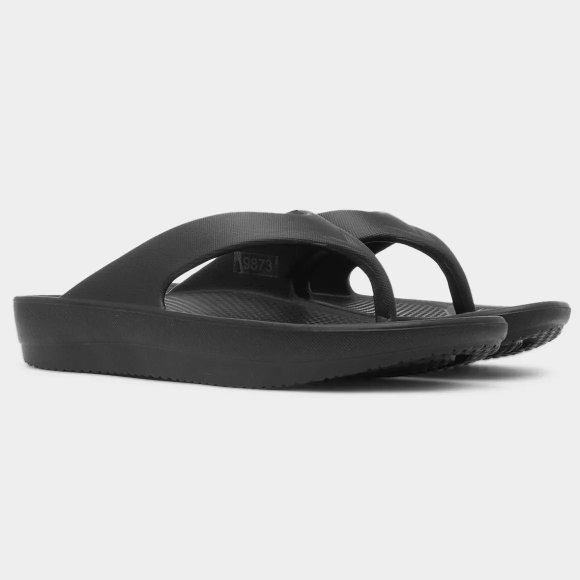 Shar Womens Black Toe Post EVA Sandal