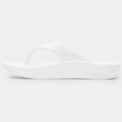 Shar Womens White Toe Post EVA Sandal