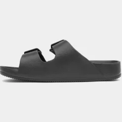 Shelly Womens Black Double Buckle EVA Sandal