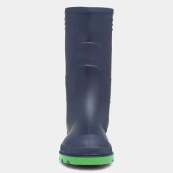 Shower Kids Navy and Lime Green Welly Size 10-6
