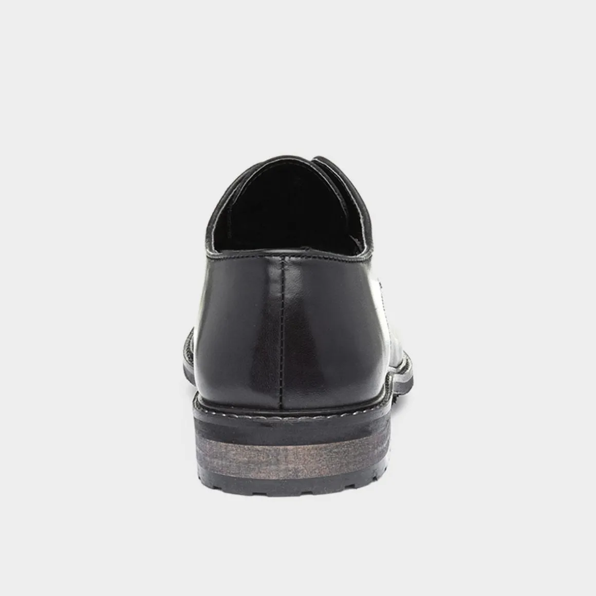 Silver Street Albert Mens Black Leather Lace Shoe
