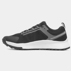 SJ Mens Black Lace Up Trainer
