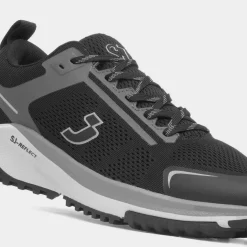 SJ Mens Black Lace Up Trainer