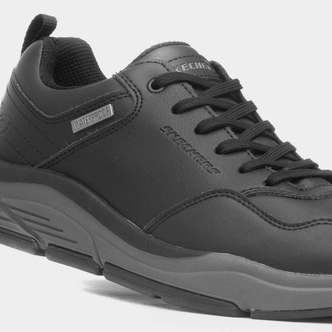 Skechers Benago Hombre Mens Black Trainer