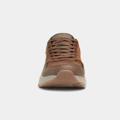 Skechers Benago Hombre Mens Brown Leather Shoe