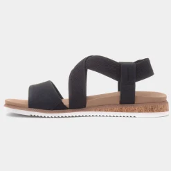 Skechers Bobs Desert Kiss Low Womens Black Sandal