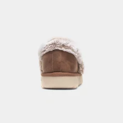 Skechers Cosy Up Womens Chestnut Full Slipper