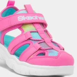 Skechers Flex Splash Girls Pink Closed Toe Sandal