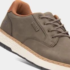 Skechers Garlan Pryor Mens Olive Waterproof Shoe