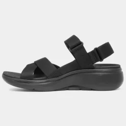 Skechers Go Walk Arch Fit Womens Black Sandals
