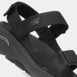 Skechers Go Walk Arch Fit Womens Black Sandals