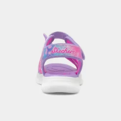 Skechers Jumpsters Girls Lavender Light Up Sandal