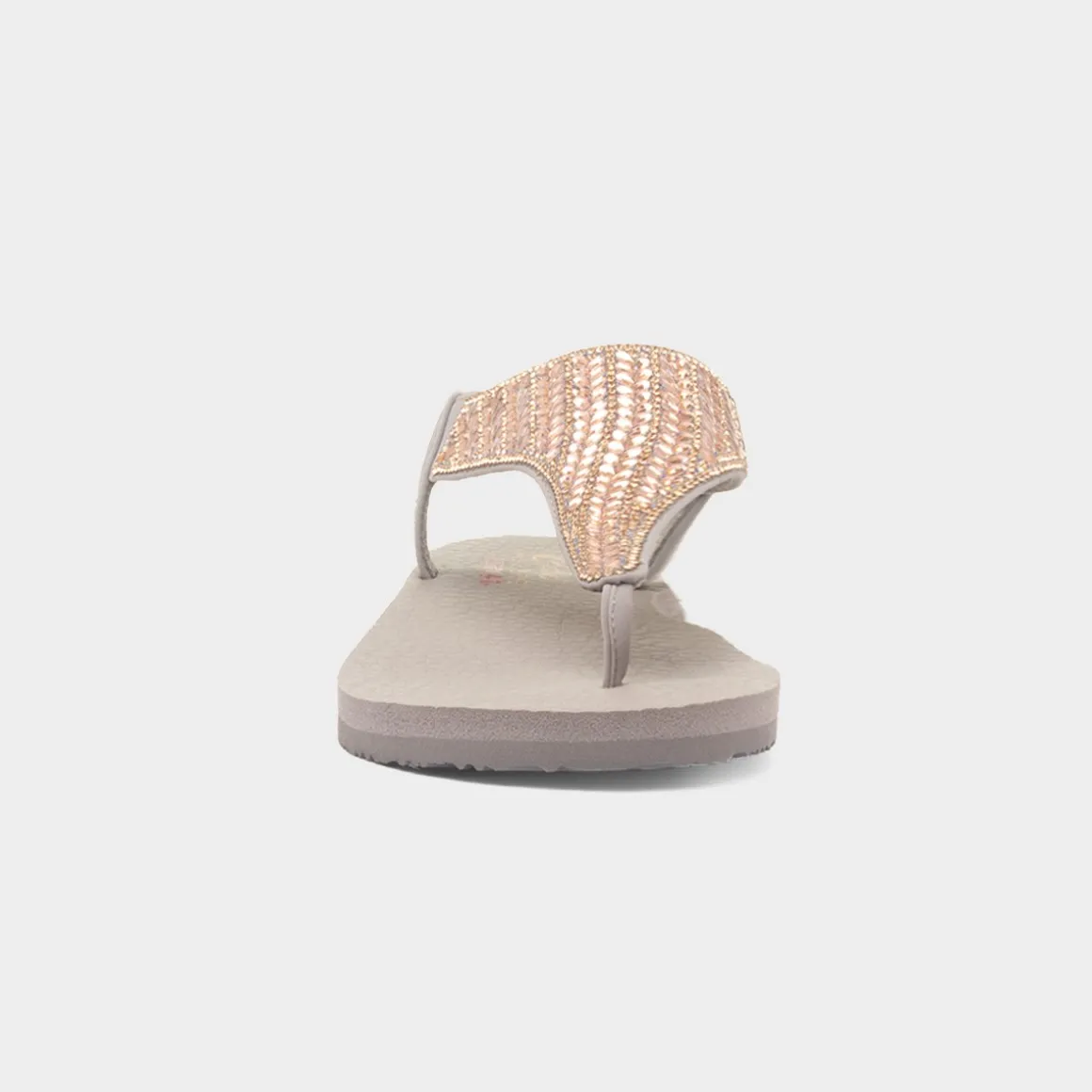 Skechers Meditation Womens Taupe Vegan Sandal