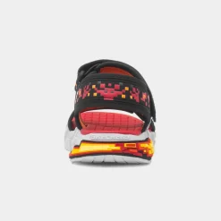 Skechers Mega Splash 4K Boys Black Sandal