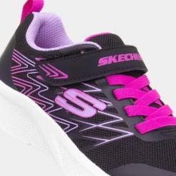Skechers Microspec Bold Delight Kids Black Trainer