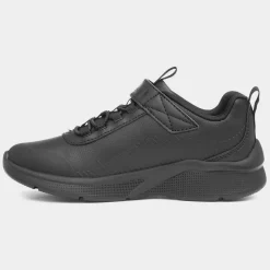 Skechers Microspec Classroom Kids Black Trainer