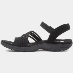 Skechers Reggae Slim Womens Black Strappy Sandal