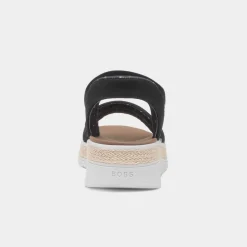 Skechers Slip Ins Bobs Sun Ray Womens Black Sandal