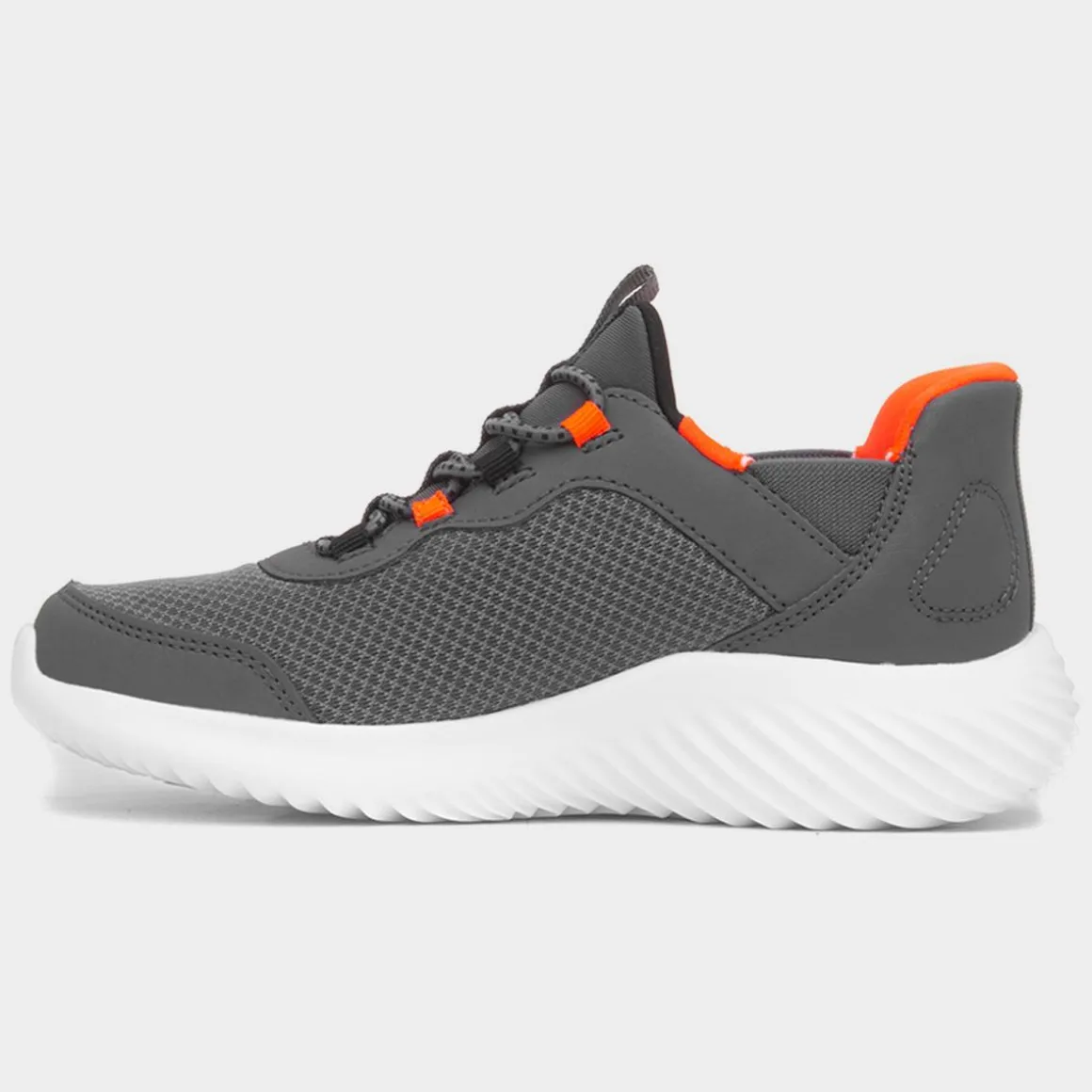 Skechers Slip Ins Bounder Kids Grey Trainer