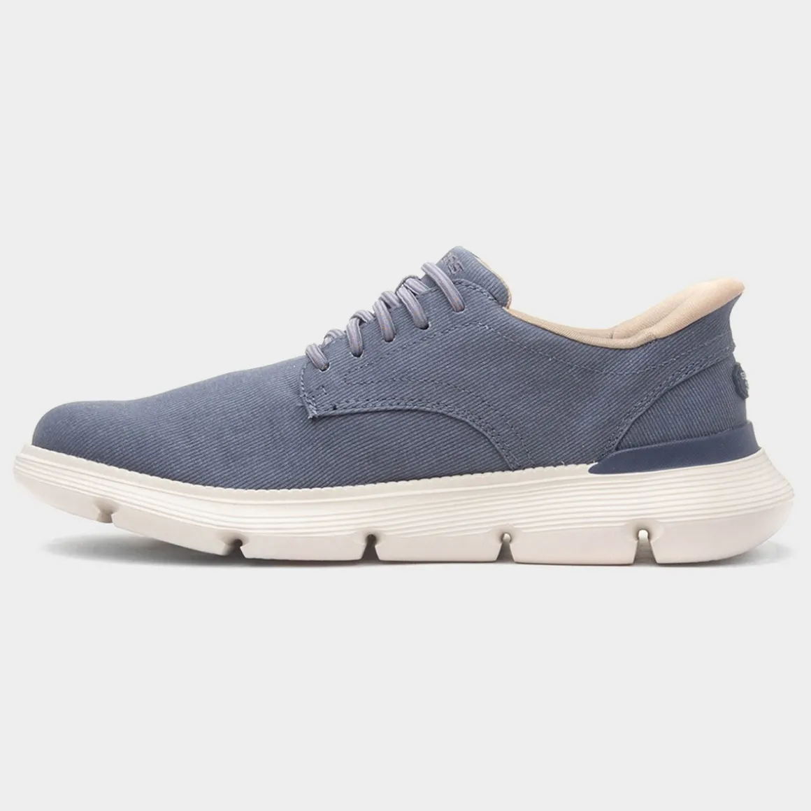 Skechers Slip Ins Garza Clive Mens Blue Vegan Shoe