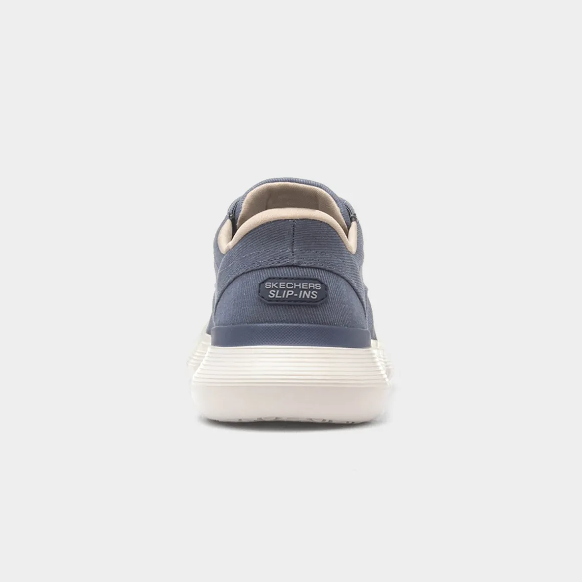 Skechers Slip Ins Garza Clive Mens Blue Vegan Shoe