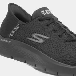 Skechers Slip Ins Go Walk Flex Mens Black Trainer
