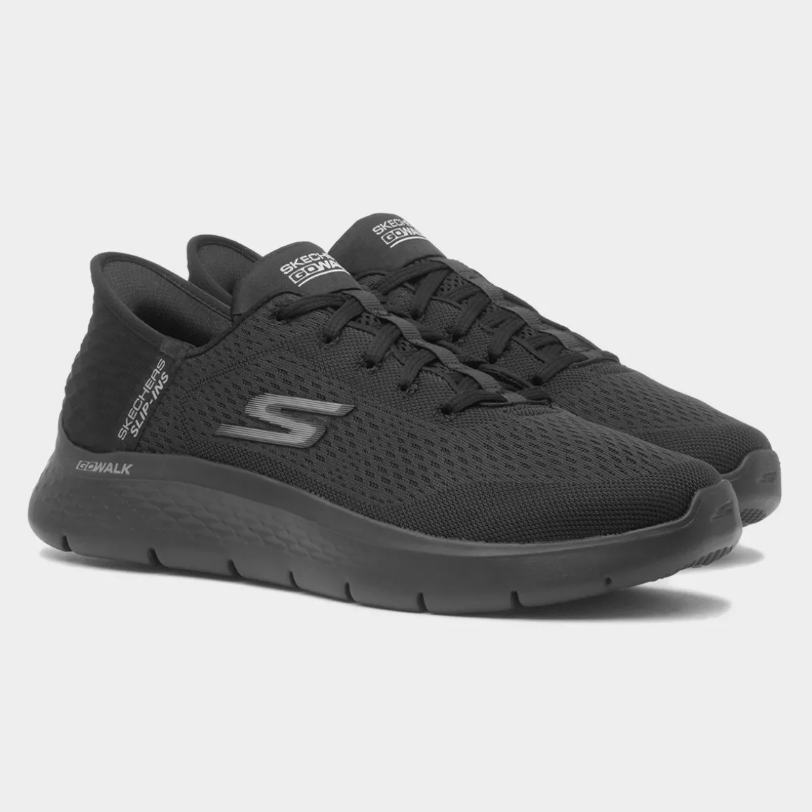 Skechers Slip Ins Go Walk Flex Mens Black Trainer