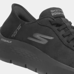 Skechers Slip Ins Go Walk Womens Black Trainer