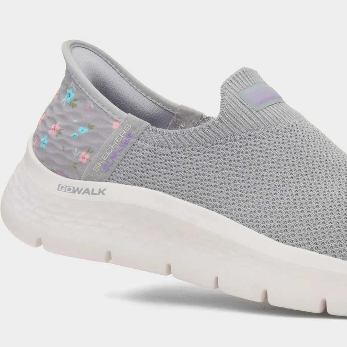 Skechers Slip Ins Go Walk Womens Grey Trainer