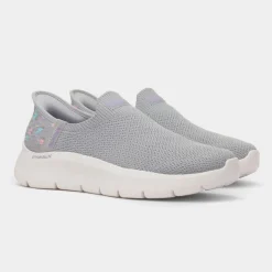 Skechers Slip Ins Go Walk Womens Grey Trainer