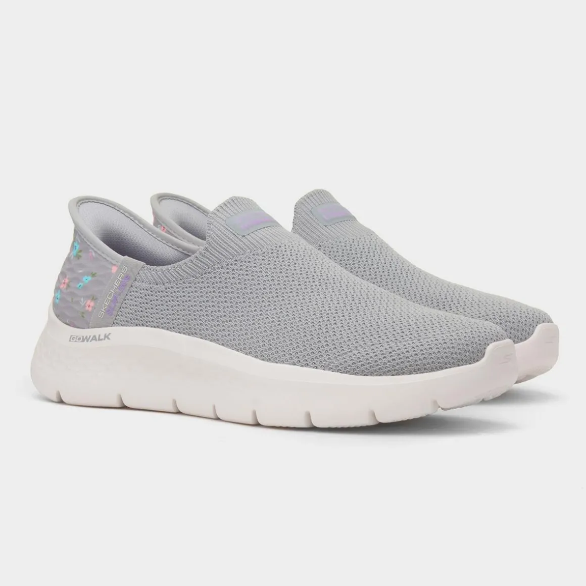 Skechers Slip Ins Go Walk Womens Grey Trainer