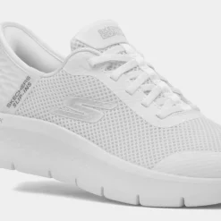 Skechers Slip Ins Go Walk Womens White Trainer