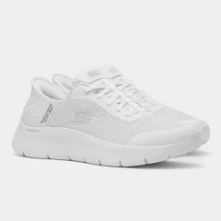 Skechers Slip Ins Go Walk Womens White Trainer
