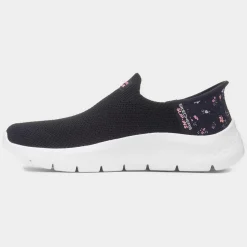 Skechers Slip Ins Sunset Rose Womens Black Trainer